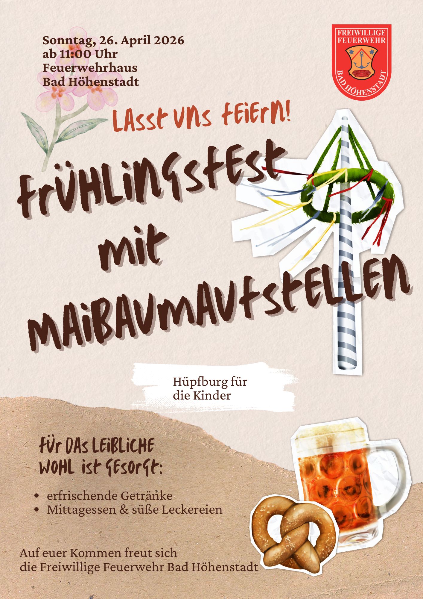 Frühlingsfest Maibaumaufstellen